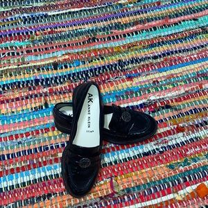 Black loafers